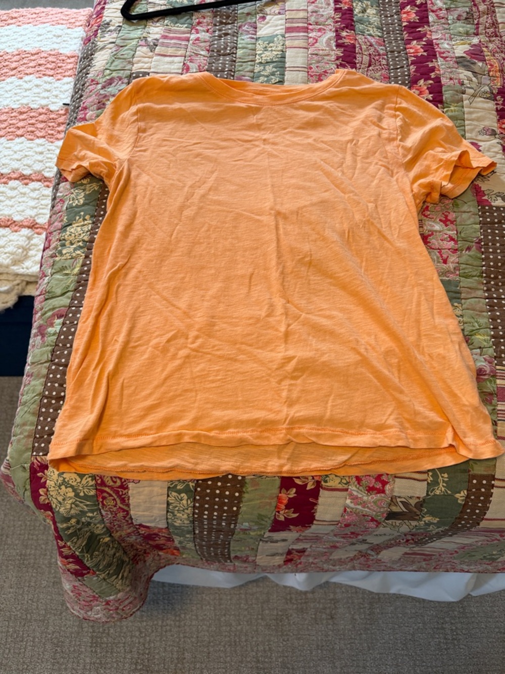 Jcrew vintage cotton Casual Soft Orange Short Sleeve Tee